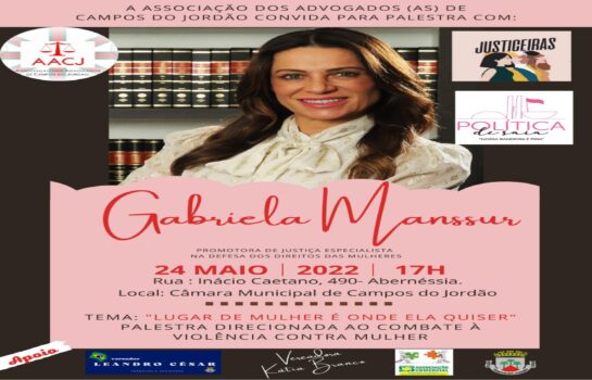 Palestra – Promotora de Justiça Gabriela Manssur